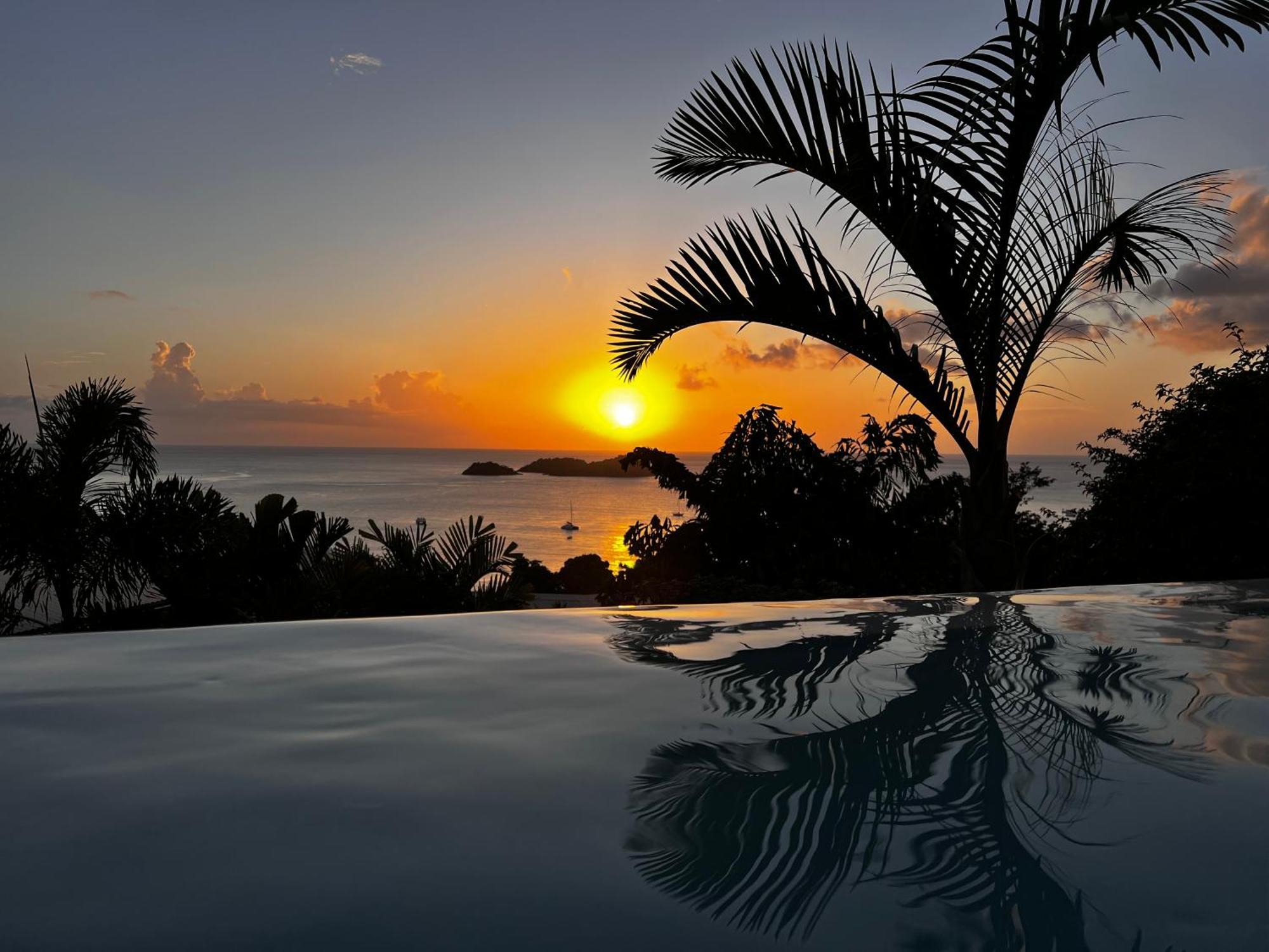 Sunset Palm - Villa Creole Avec Piscine Face Au Coucher De Soleil Et A La Reserve Cousteau Буйант Экстерьер фото